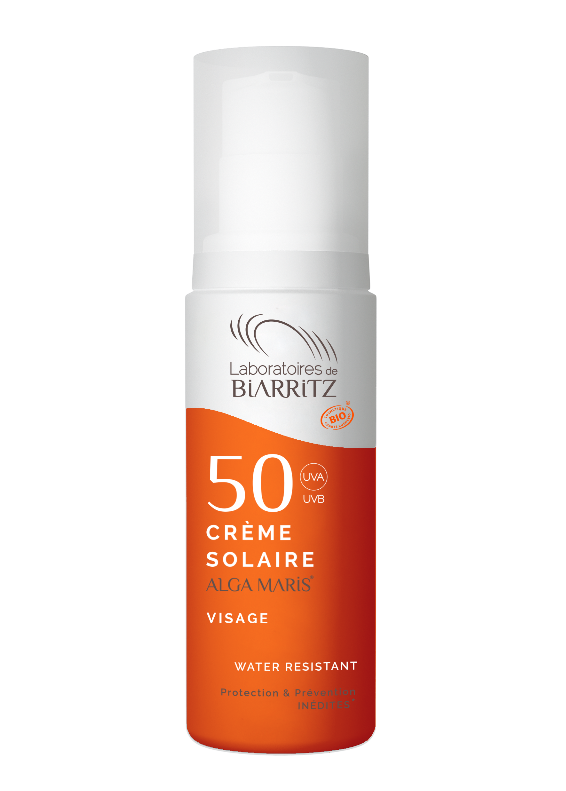 Les Laboratoires de Biarritz SPF50+ mineral sunscreen for sensitive skin. Made in France.